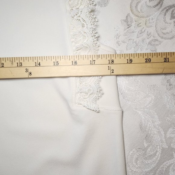 Ann Taylor Cream Lace Sleeveless Top S - Picture 9 of 12